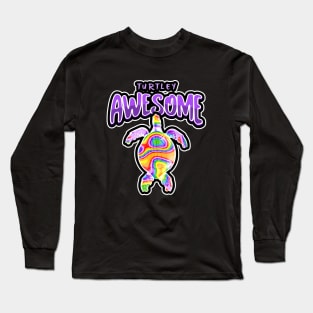 Turtley Awesome Rainbow Sea Turtle Love Long Sleeve T-Shirt